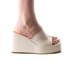 Wedges-L'INTERVALLE Matamoros Off White Leather
