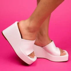 Wedges-L'INTERVALLE Matamoros White Leather