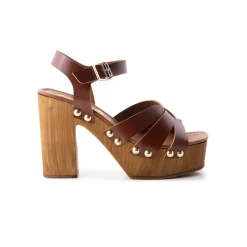 Wood Sandals-L'INTERVALLE Matilda Tan Leather