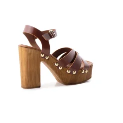 Wood Sandals-L'INTERVALLE Matilda Tan Leather