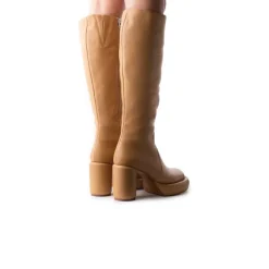 Tall Boots-L'INTERVALLE Maverik Camel Leather