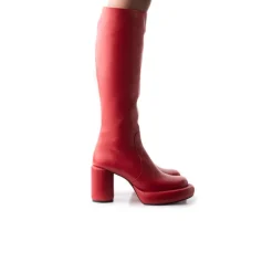 Tall Boots-L'INTERVALLE Maverik Red Leather
