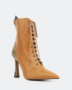 Lace-up|Ankle Boots-L'INTERVALLE Maybelle Tan Leather