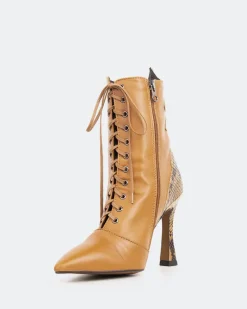 Lace-up|Ankle Boots-L'INTERVALLE Maybelle Tan Leather