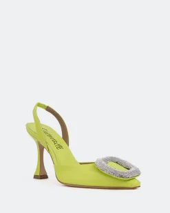 Slingbacks-L'INTERVALLE Mayta Green Leather