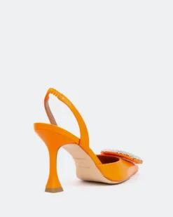 Slingbacks-L'INTERVALLE Mayta Orange Leather