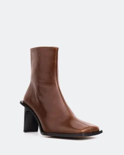 Ankle Boots-L'INTERVALLE McTavish Chestnut Leather