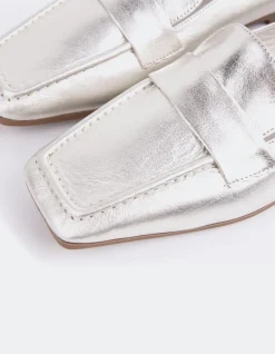 Loafers-L'INTERVALLE Medici Silver Metal