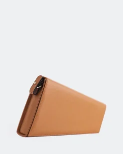 Clutch-L'INTERVALLE Meeka Tan Leather
