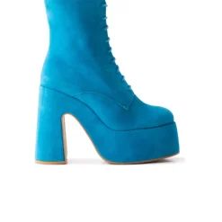 Platform|Ankle Boots-L'INTERVALLE Mellow Blue Suede