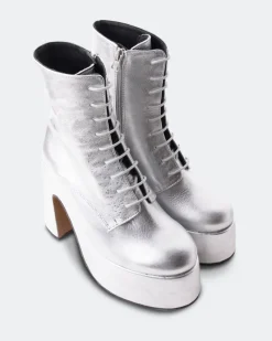 Platform|Ankle Boots-L'INTERVALLE Mellow Silver Metal