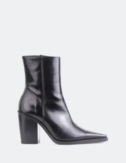 Ankle Boots-L'INTERVALLE Meraly Black Leather