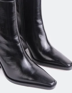 Ankle Boots-L'INTERVALLE Meraly Black Leather