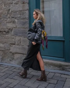 Ankle Boots-L'INTERVALLE Meraly Dark Brown Leather