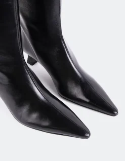 Tall Boots-L'INTERVALLE Merit Black Leather