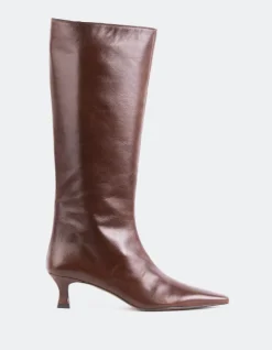 Tall Boots-L'INTERVALLE Merit Chestnut Leather