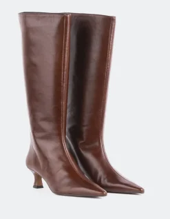 Tall Boots-L'INTERVALLE Merit Chestnut Leather