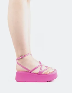Platform-L'INTERVALLE Miel Pink Leather