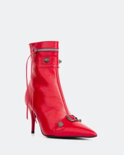 Ankle Boots-L'INTERVALLE Minaj Red Leather