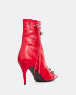 Ankle Boots-L'INTERVALLE Minaj Red Leather