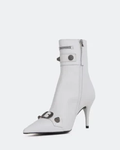 Ankle Boots-L'INTERVALLE Minaj White Leather