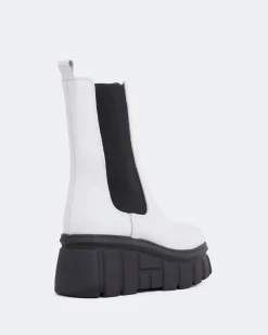 Chelsea|Ankle Boots-L'INTERVALLE Mission White Leather