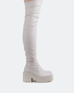 Over-the-knee|Stretch-L'INTERVALLE Mitcham Off White Stretch