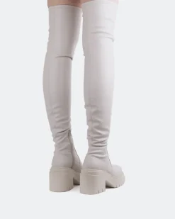 Over-the-knee|Stretch-L'INTERVALLE Mitcham Off White Stretch