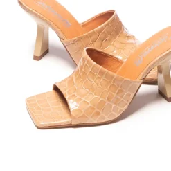 Mules-L'INTERVALLE Mojito Tan Croco