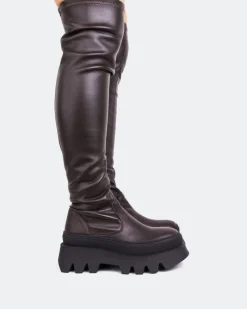 Over-the-knee|Stretch-L'INTERVALLE Moncton Brown Stretch