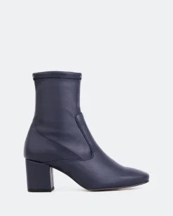 Stretch|Ankle Boots-L'INTERVALLE Montigny Navy Stretch