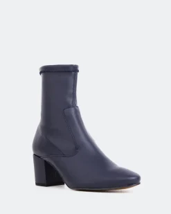 Stretch|Ankle Boots-L'INTERVALLE Montigny Navy Stretch