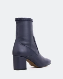 Stretch|Ankle Boots-L'INTERVALLE Montigny Navy Stretch