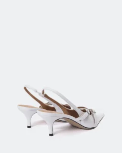 Slingbacks-L'INTERVALLE Montrose White Leather
