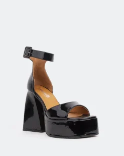 Platform-L'INTERVALLE Moore, Black Patent/Verni Noir