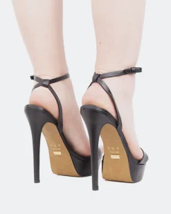 Platform|High Heels-L'INTERVALLE Morena Black Leather