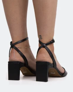 Mid Heels-L'INTERVALLE Moreno Black Leather