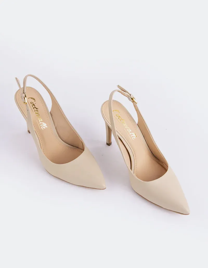 Slingbacks-L'INTERVALLE Morisha Off White Leather