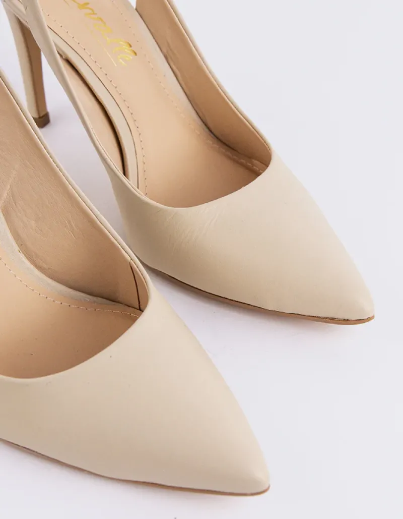 Slingbacks-L'INTERVALLE Morisha Off White Leather