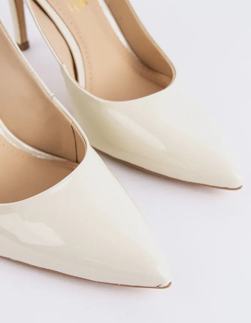 Slingbacks-L'INTERVALLE Morisha Off White Patent