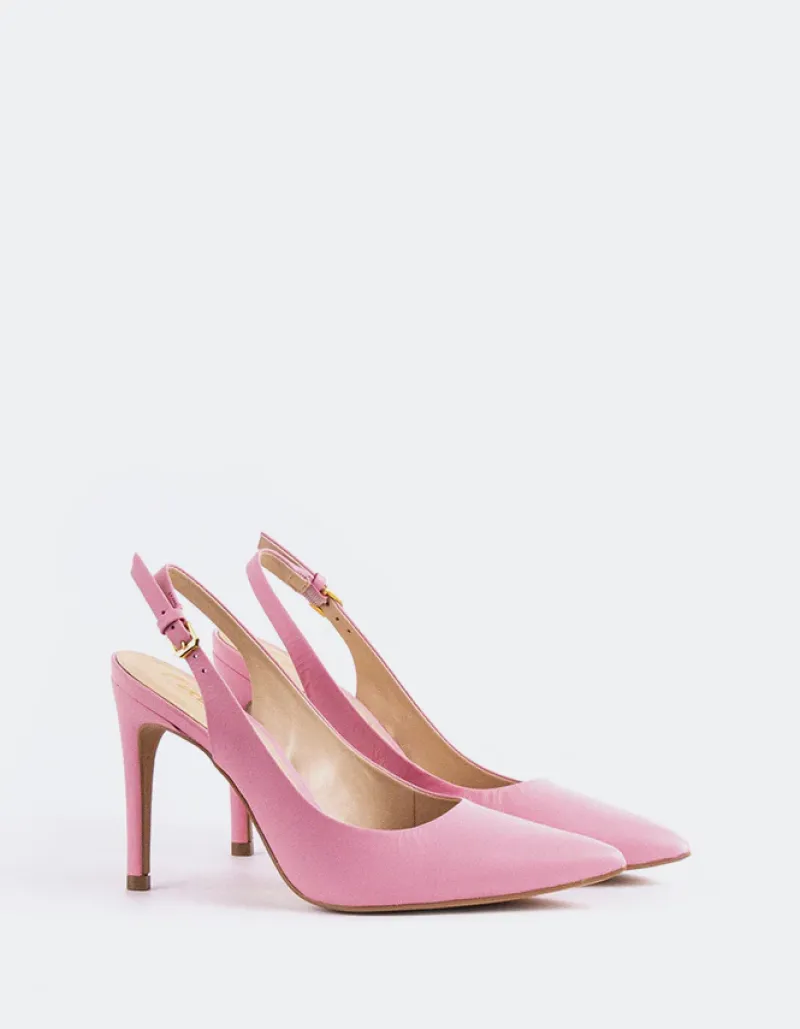 Slingbacks-L'INTERVALLE Morisha Pink Leather