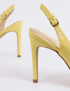 Slingbacks-L'INTERVALLE Morisha Yellow Leather
