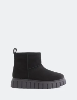 Ankle Boots-L'INTERVALLE Mortara Black Suede