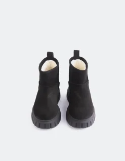 Ankle Boots-L'INTERVALLE Mortara Black Suede