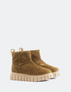 Ankle Boots-L'INTERVALLE Mortara Brown Suede