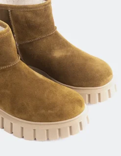 Ankle Boots-L'INTERVALLE Mortara Brown Suede
