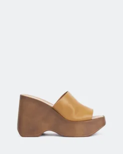 Wedges-L'INTERVALLE Moss Tan Leather