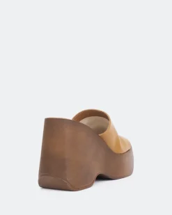 Wedges-L'INTERVALLE Moss Tan Leather