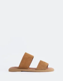 Flats-L'INTERVALLE Mostar Tan Suede