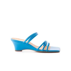 Wedges-L'INTERVALLE Muelle Blue Leather